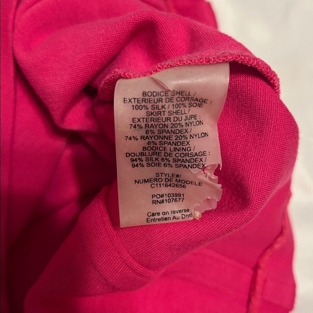 ๐ญ2/$30๐ญ Alice & Olivia pink silk blend sleeveless dress - Picture 8 of 8